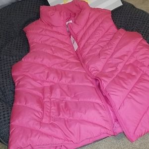 Pink Gap Puffer Vest